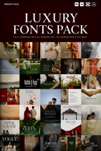100 LUXURY DESIGNER FONTS PACK